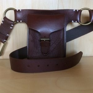 Athleta Brown Leather Bag